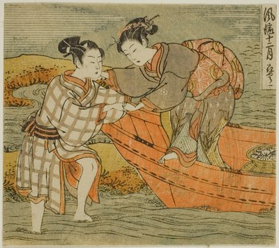 De Derde Maand (Hanamizuki), uit de serie "Modieuze Twaalf Maanden (Furyu juni tsuki)" door Isoda Koryusai