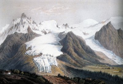 Mont-Blanc massief door Isodore Laurent Deroy