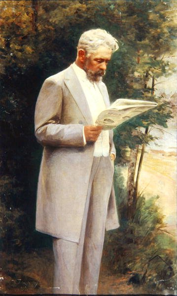 Portret van de auteur Nikolay G. Garin (1852-1906) door Israel Abramovich Pass