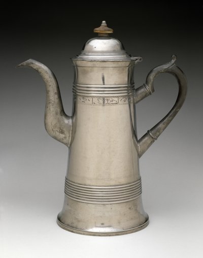 Koffiepot, ca. 1820-1840 door Israel Trask