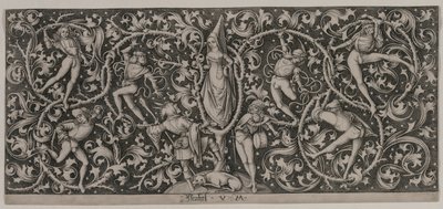 Ornament met Dans van de Geliefden door Israhel van Meckenem