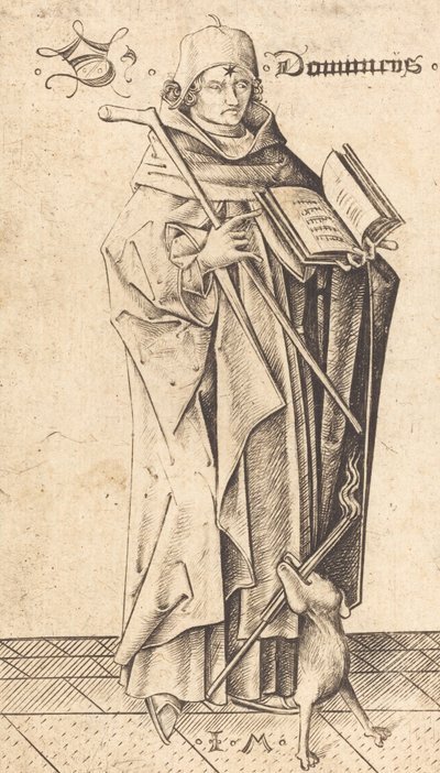 Sint Dominicus door Israhel van Meckenem