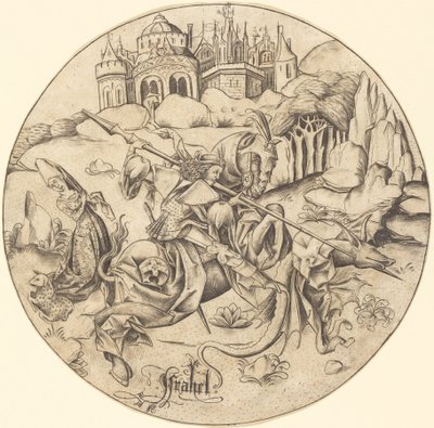 Sint Joris en de Draak door Israhel van Meckenem