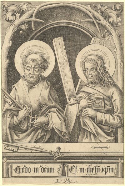Sint Petrus en Andreas door Israhel van Meckenem