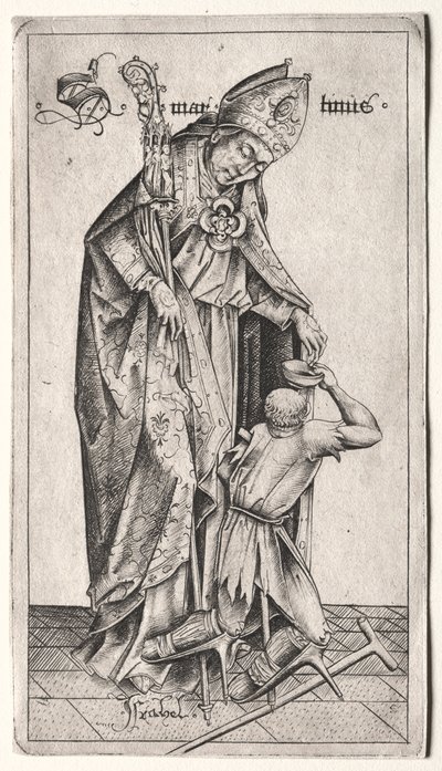 St. Martinus door Israhel van Meckenem