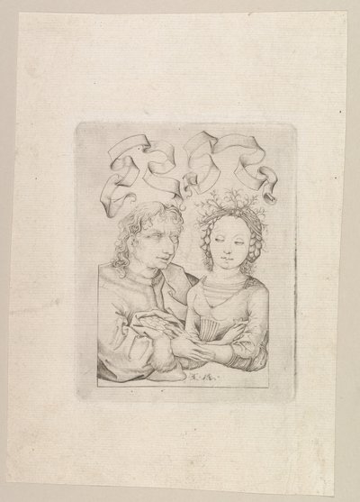 Het slecht passende paar, ca. 1480-90 door Israhel van Meckenem