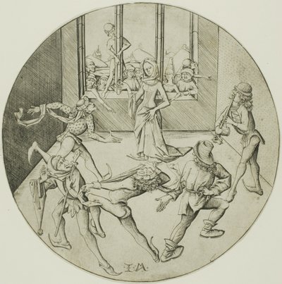 De Morrisdansers door Israhel van Meckenem the younger