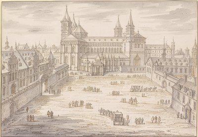 De kathedraal van Speyer en het bisschoppelijk paleis door Israël Silvestre