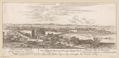 Gezicht op Lyon vanuit het huis van mijnheer Pion door Israël Silvestre