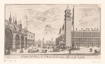 Gezicht op het San Marcoplein in Venetië door Israël Silvestre