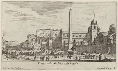 Piazza della Madonna delle Popolo door Israël Silvestre