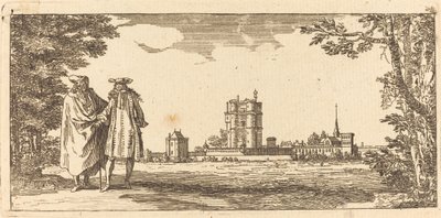 Algemeen Plan van het Kasteel en Klein Park van Vincennes door Israël Silvestre