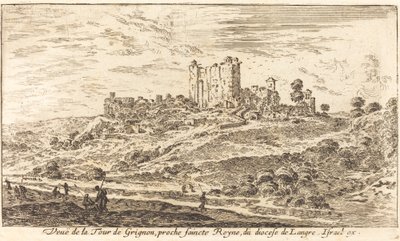 Uitzicht op de toren van Grignon door Israël Silvestre