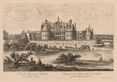Vue du Château de Chambord, du côté de l