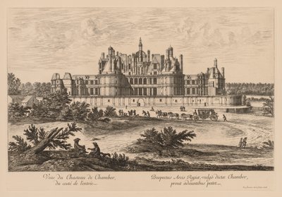 Vue du Château de Chambord, du côté de l