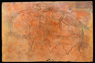 Allegorie op copulatie [verso] door Italian 15th Century