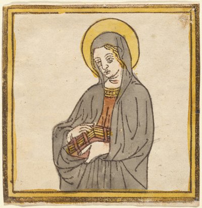 Sint Catharina van Siena, of Sint Clara van Assisi door Italian 15th Century