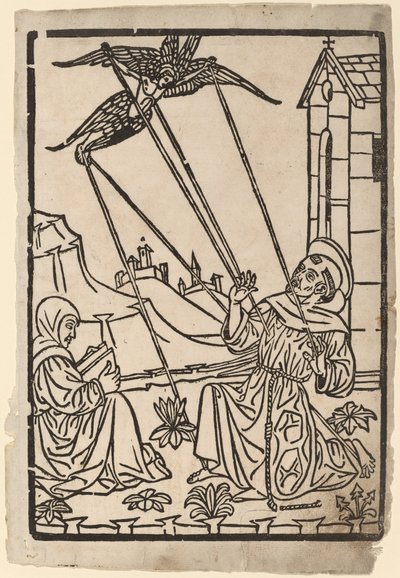 Heilige Franciscus ontvangt de Stigmata door Italian 15th Century