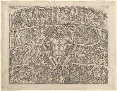 De Hel, naar de Fresco in de Camposanto van Pisa door Italian 15th Century