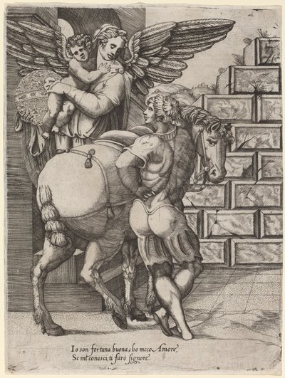 Allegorie van het Fortuin door Italian 16th Century