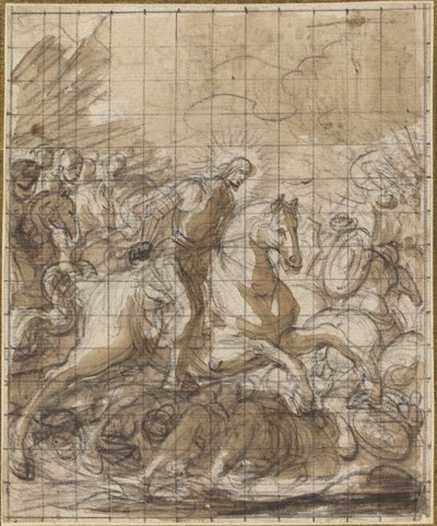 Sint Jacob verslaat de ongelovigen door Italian 17th or 18th Century