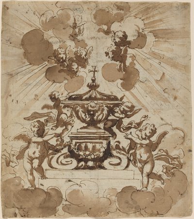 Verheerlijking van de Hostie door Italian 18th Century