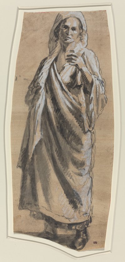 Studie van een Staande Vrouw door Italian 18th Century