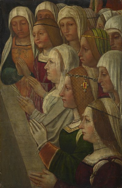 Vrouwelijke leden van een broederschap, c. 1500 door Italian Master
