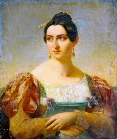 Vrouwelijk portret, begin 19e eeuw door Italian Master