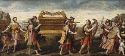 Koning David draagt de Ark van het Verbond naar Jeruzalem door Italian Master