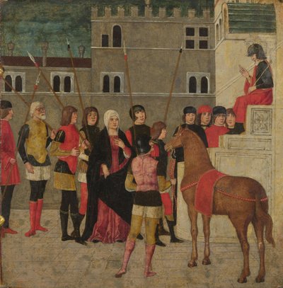 De gerechtigheid van Trajanus door Italian Master