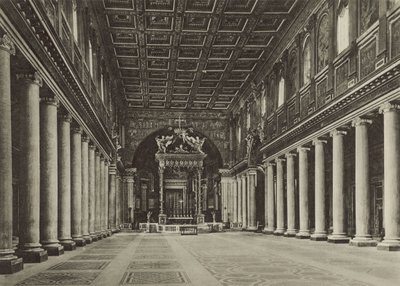 Basiliek van Santa Maria Maggiore, Binnenkant door Italian Photographer