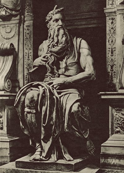 Kerk van San Pietro in Vincoli, Mozes van Michelangelo door Italian Photographer