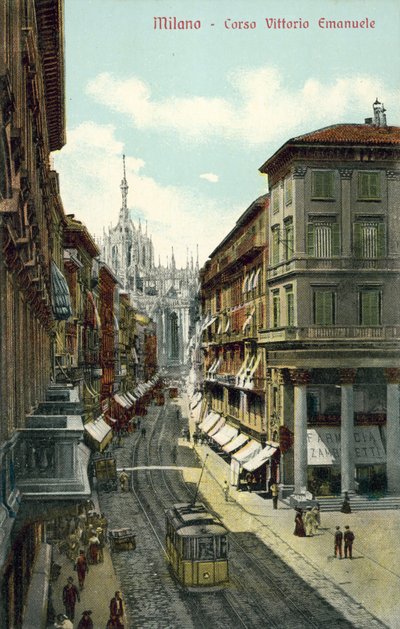 Corso Vittorio Emanuele, Milaan door Italian Photographer