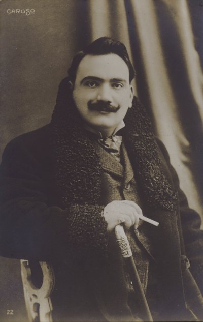 Enrico Caruso, Italiaanse operazanger door Italian Photographer