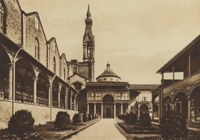 Florence: Chiesa di S Croce, Chiostro door Italian Photographer