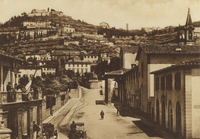 Florence: Dintorni di Firenze, S Domenico en Panorama di Fiesole door Italian Photographer