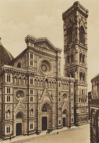 Florence: La Facciata della Cattedrale, Arch De Fabris e del Moro door Italian Photographer