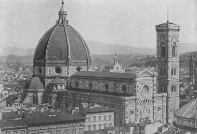 Florence, De Kathedraal Gezien in Panorama vanaf de Koepel van San Lorenzo door Italian Photographer