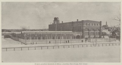 Het nieuwe grote laboratorium van Edison in Lewellyn Park (Orange, New Jersey) door Italian Photographer