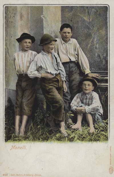 Italiaanse straatkinderen door Italian Photographer