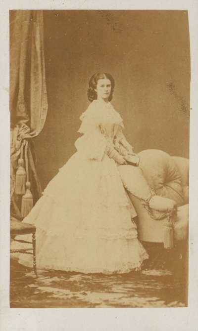 Maria Sophie van Beieren, koningin-gemalin van Frans II, koning van de Twee Siciliën door Italian Photographer