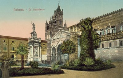 Metropolitane kathedraal van de Maria-Tenhemelopneming, Palermo, Sicilië door Italian Photographer