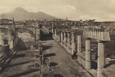 Napels: Pompeii, Civiel Forum met Panorama door Italian Photographer