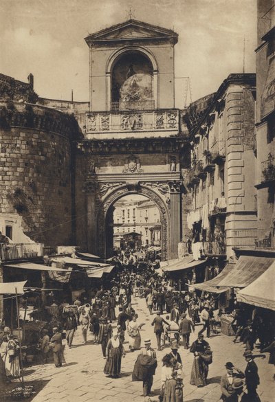Napels: Porta Capuana (zwart-wit foto) door Italian Photographer