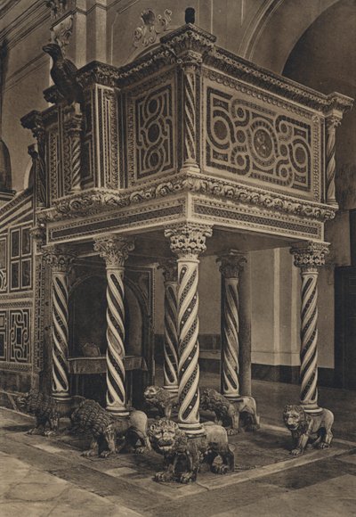 Napels: Ravello, Duomo, Pulpito door Italian Photographer