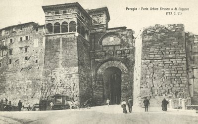 Perugia, Italië, Porta Urbica Etrusca O Di Augusto door Italian Photographer