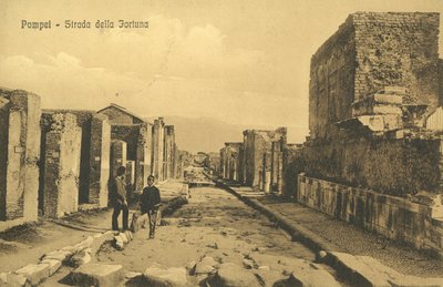 Pompei, Italië, Strada della Fortuna door Italian Photographer