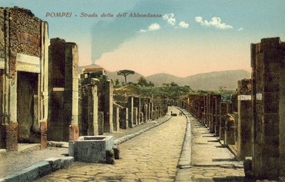 Pompei, Italië, Strada Detta Dell Abbondanza door Italian Photographer