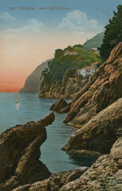 Portofino, Italië. Gola dell Inferno door Italian Photographer